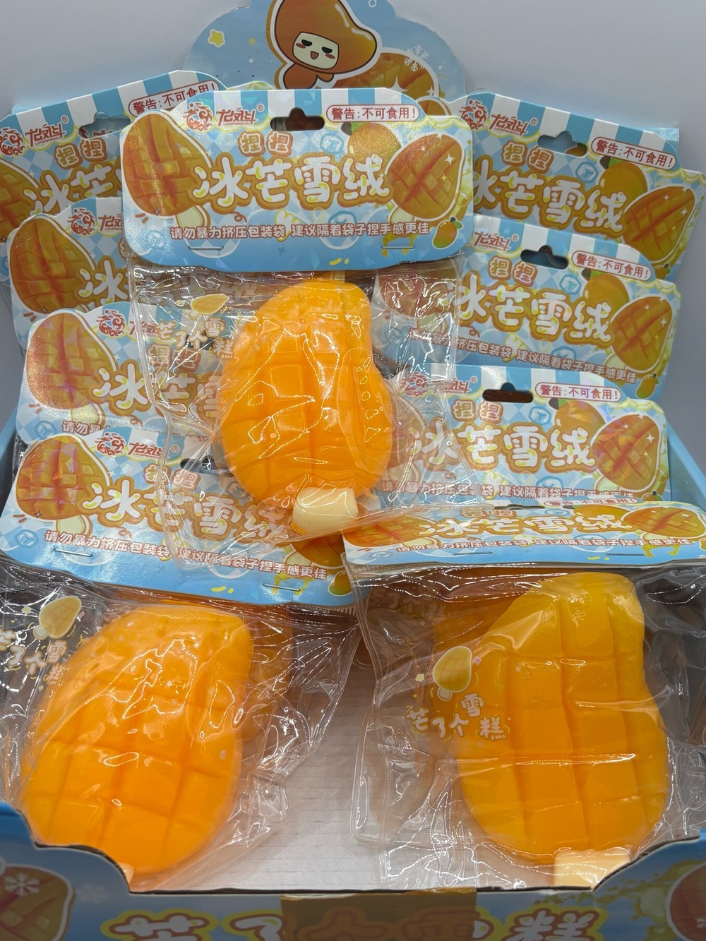 Mango Popsicle Shaped Squeeze, Soft Relaxation Relief Sensory Squeeze